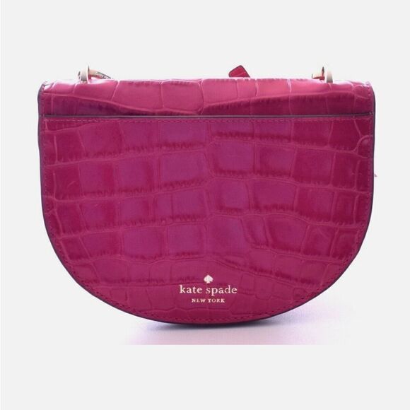 KATE SPADE KACI CROC EMBOSSED CHERRY PIE CROSSBODY - Picture 3 of 5